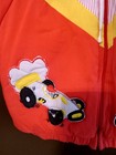 Vintage 80s 90s Toddler Jacket With Race Cars- Rare retro Kids Clothing 