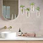 Wall Hanging Glass Tube Planter Set Modern Propagation Vase Decor Home Office