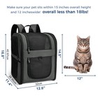Apollo Walker Pet Carrier Backpack For Dogs   Cats Up To 18lbs  Gray
