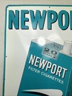 Original Newport Tobacco Sign Vintage Cigarette 11x19 Metal Sign Nos  8