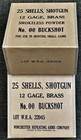 Winchester 25 Round 12 Gage  Brass   00   Buck Wwii New Replica Ammo Boxes