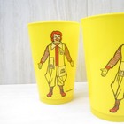 Ronald Mcdonald - Vintage Mcdonald s Character 5  Plastic Cups - Lot Of 3