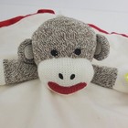 Magic Years Sock Monkey Security Blanket No Feet White Red W tags 2014