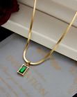 Womens Necklace Earrings Set Pendant Gold Stainless Steel Chain Party Fashion