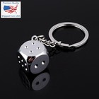 Dice Keychain Keyring Metal Zinc Alloy Car Bag Keychains Key Holder Men Gift