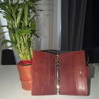 Filofax Charleston Deluxe Compact Organizer Red Leather Women Personal Planner