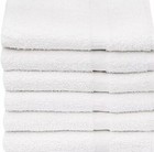 Pack Of 6   White 22 x44  100  Cotton 7 Lb Economy Hotel   Gym spa Bath Towels