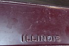 Rare 8  Vintage Illinois 1950 s -60s Red Auto Blank License Plate Trailer Moto