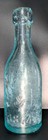 Rare Antique 1874 Morgan   Bro West 47th Street N y  Glass Soda Bottle Blue Tint