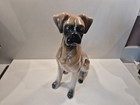 Vintage Jema Holland Porcelain Boxer Dog Ceramic Ornament Figurine  28cm
