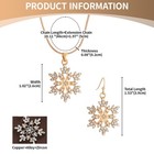Women s Snowflake Pendant Necklace Drop Earrings Set Christmas Gift Jewelry Set