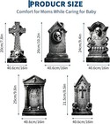 10 Pcs Halloween Yard Signs Tombstone Rip Skeleton Cross Lawn Garden Stake D  cor