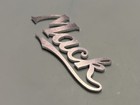 3    Miniature Mack Truck Emblem Decal  pedal Car  Short  Tiny  Semi  New Vintage 