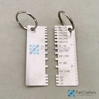 2pcs Thickness Gage Sheet Metal Gauge Measuring Tool Wire Gauge Stainless Steel