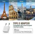6pcs European Travel Plug Adapter  Us To Europe Plug Adapter Outlet Converter Us