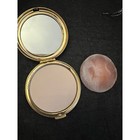 Estee Lauder Solid Perfume Powder Compact  1998 Sparkling Swirl White 