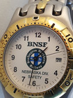 Bnsf Safety Award Watch Train Quartz Date Nebraska Burlington Northern Santa Fe