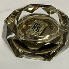 Rolls Royce Glass Ashtray For Cigar Cigarettes Etc Vintage Collectible Vip Gift