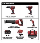 Milwaukee 2696-24 M18 Cordless Compact Combo Tool Kit