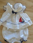 Vtg Cottage Core Country Girl Frill Dresses Outfits 90s 3 Month - 5 Year 