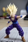 Air X Hm Studio Ah006 Ssj2 Gohan 1 12 Shf Yellow Hair Head Sculpt Accessories