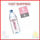 Evian Natural Spring Water  1 L Bottles  6 Pack