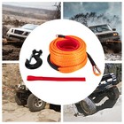 Synthetic Winch Rope 23809 Lbs Dyneema Winch Cable Line With Hook 3 8  X 100ft