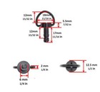 17mm Fairing Race Dzus Panex Black 10x 1 4 Turn Quick Release Clip Fastener