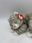 Ty Classic Cat Al E Plush Tag Gray Striped Kitten Tabby Red Bow Ribbon 1995  14   