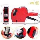 Mx-5500 8 Digits Price Tag Gun W  5000 White Labels Gun Stickers   3 Ink Rollers