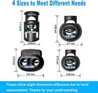 48pcs Upgraded Plastic Cord Lock Draw String Clip With Spring Toggle Stoppers