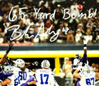 Brandon Aubrey Signed Auto 11x14 Photo Cowboys W  65 Yard Bomb Beckett Bas Coa