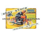 Home Wall Hanging German Wind Up Technofix Motorcycle Toy Metal Tin Sign