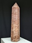 Strawberry Quartz Tower Crystal Large Big Tall Point Chakra Gemstone Wand