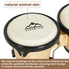 Eastrock Bongo Drum 6    And 7    Set For Beginners Students Adults Wood