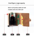Mens Slim Wallet With Money Clip Pop Up Rfid Blocking Credit Card Holder