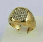 2 0ct Vvs1 Round Cut Lab-created Diamond Men s Anniversary Gift 14k Gold Fn Ring