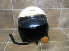 Vintage Arthur Fulmer Motorcycle Helmet Af-20 Dot Visor - Speaker - White-large 