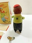 Vintage 1930 s Schuco Solisto Monkey Drummer Tin W box Wind Up Toy Germany Works