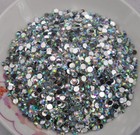Ss6 Ss12 Ss16 Ss20 Ss30 Clear Ab Resin Crystal Facet Silver Flat Back Rhinestone