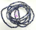 Wholesale 6 Pcs Natural Tanzanite 5mm  Faceted 7 5    Stretch Bracelet