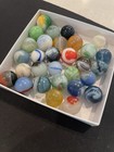 Vintage Glass Estate Marbles   Random Lot Of 30 Akro Peltier Vitro Christesen  