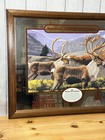 Vtg Seagrams Endangered Wildlife Canadian Hunter Whiskey Advertising Mirror
