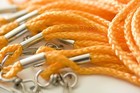 Wholesale Orange Rope Round Neck Lanyards With Swivel J Hook - Quantity 100 Pcs