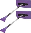 Snow Joe 2-pack Jumbo Telescoping Snow Broom   Ice Scraper     Purple 