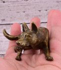 Antique Austrian Vienna Cold Painted Bronze Figure Of Playful German Shepherd