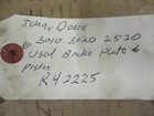 John Deere 3010 Used Brake Plate   Piston R42225 Tractor