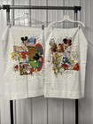 Vtg Walt Disney Productions Sheet Set Mickey Mouse Montgomery Ward Muslin Twin