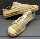 Converse 10 5 Chuck Taylor Staff Shoe Blue Label 60 70s Vtg All Star Made In Usa