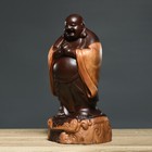 8  Natural Ebony Wood Carved Maitreya Buddha Statue Happy Laughing Buddhism